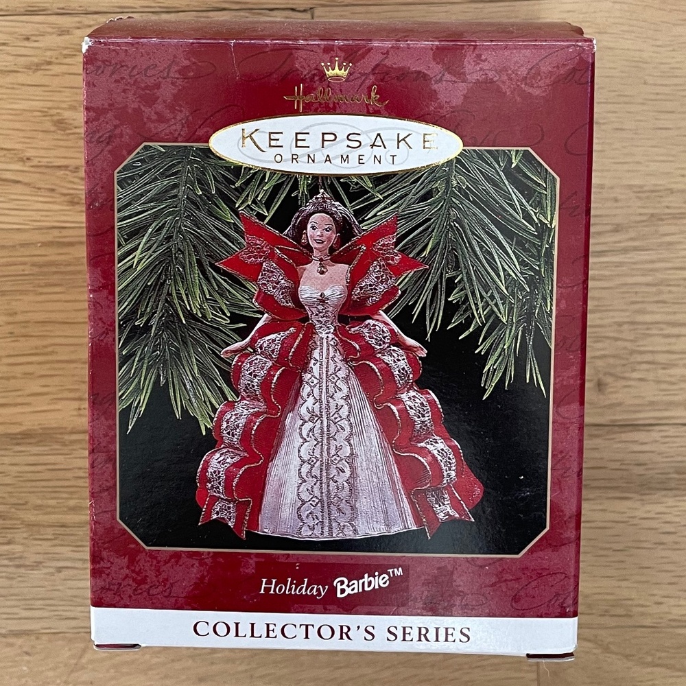 Vintage Hallmark Keepsake Ornament Holiday Barbie 1997